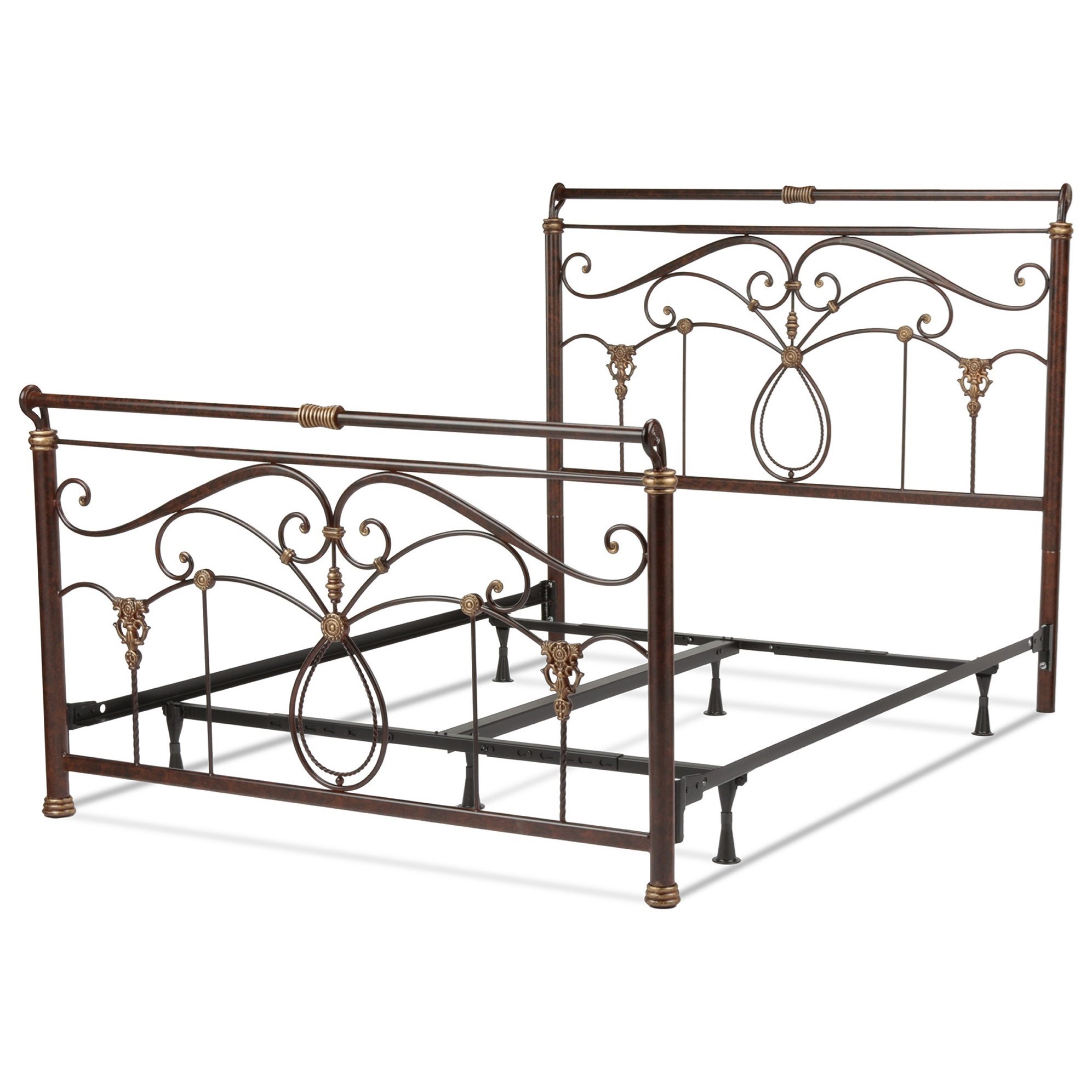 Fashion Bed Group Metal Beds Queen Lucinda Bed w/ Frame Sheely's Furniture & Appliance Panel
